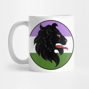 An Tir Pride - Genderqueer - Populace Badge Style 1 Mug